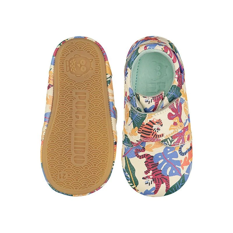 Poco Nido Rainbow Tiger Strap Shoes