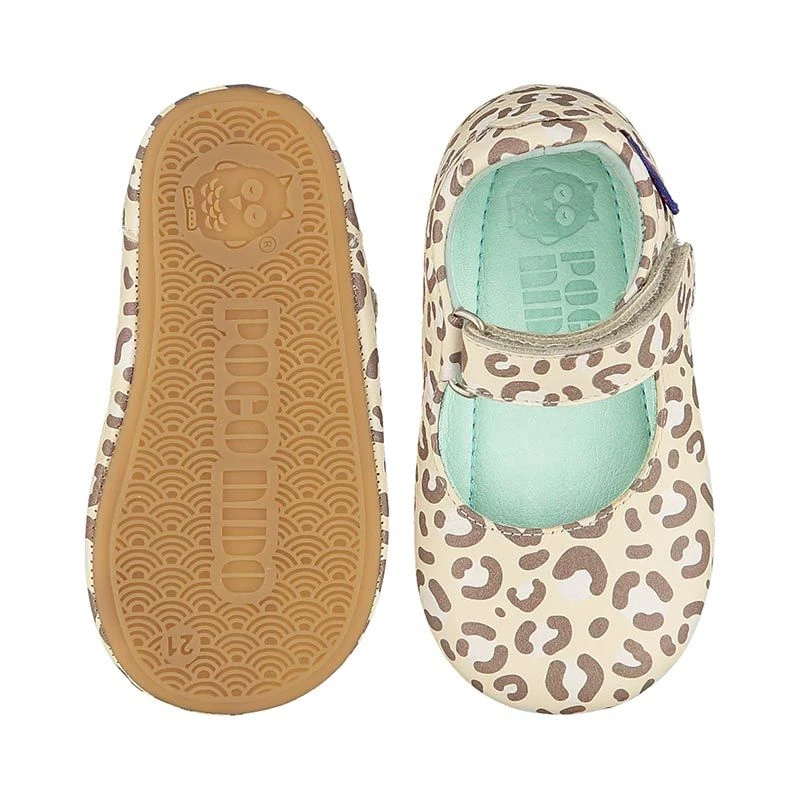 Poco Nido Cream Leopard Mary Jane - Image 2