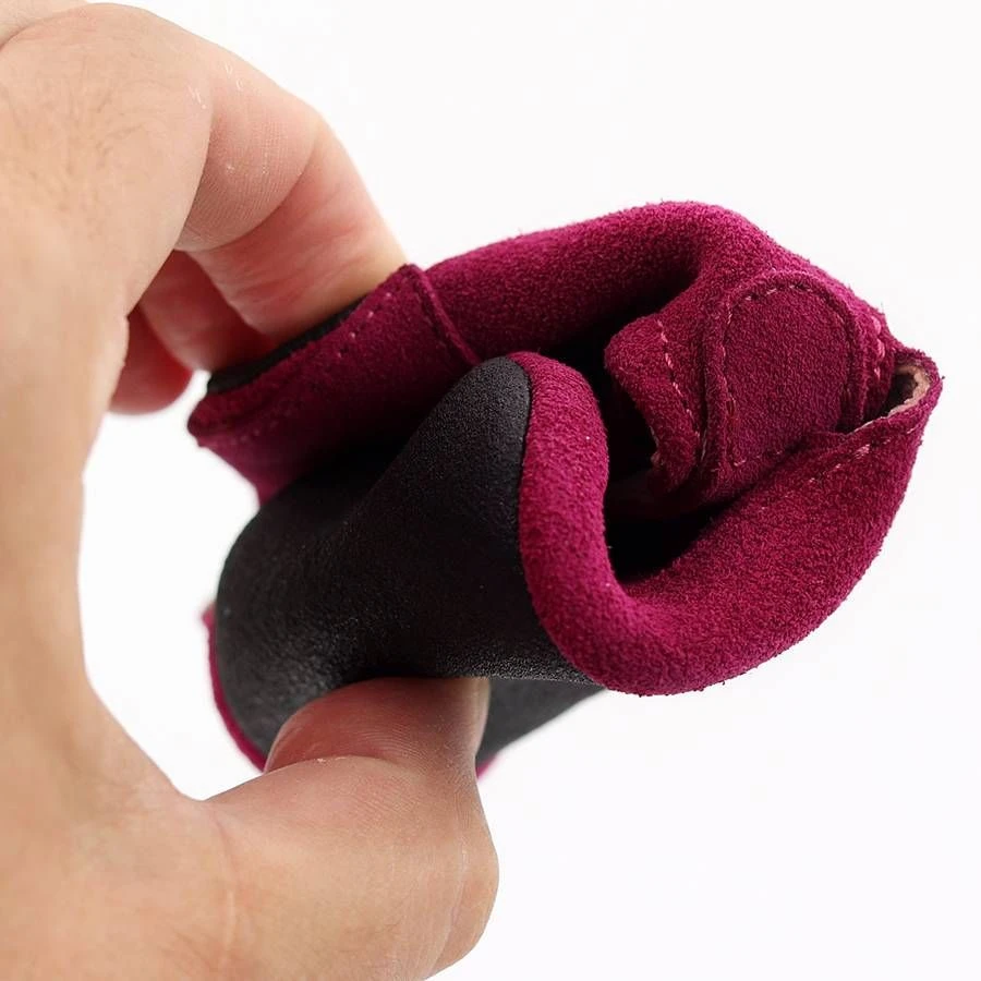 Tikki Kids Pouf Shoes Magenta Suede - Image 3