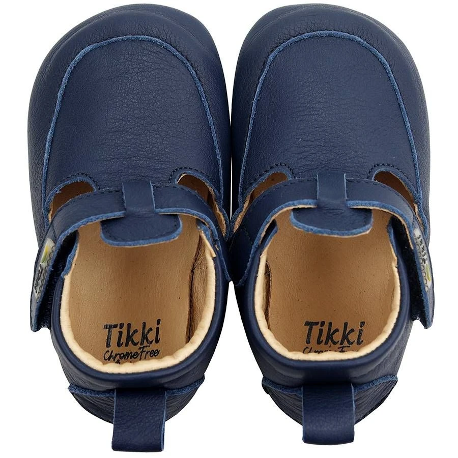 Tikki Kids Pouf Shoes Midnight Leather - Image 4