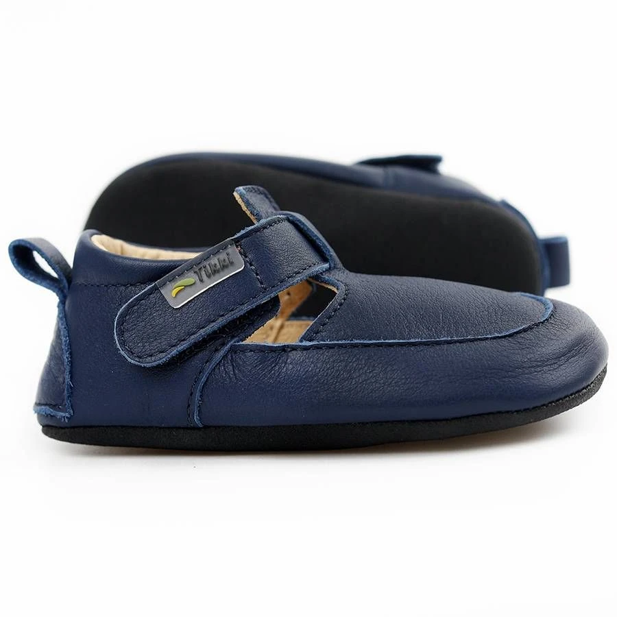 Tikki Kids Pouf Shoes Midnight Leather - Image 3