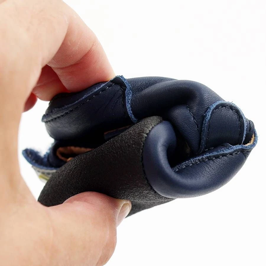 Tikki Kids Pouf Shoes Midnight Leather - Image 2