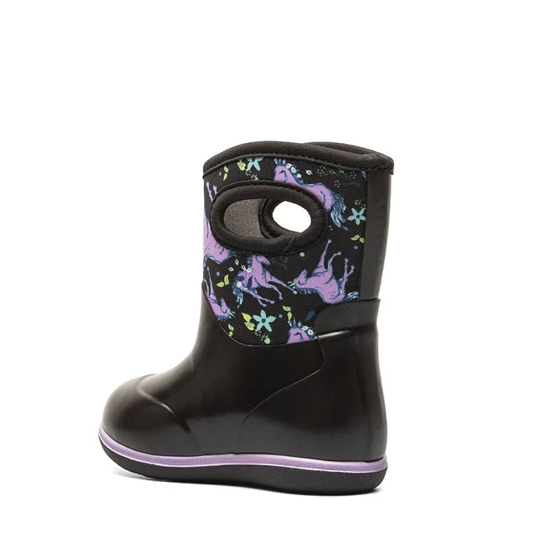 Baby Bogs Classic Wellingtons Unicorn Black - Image 4