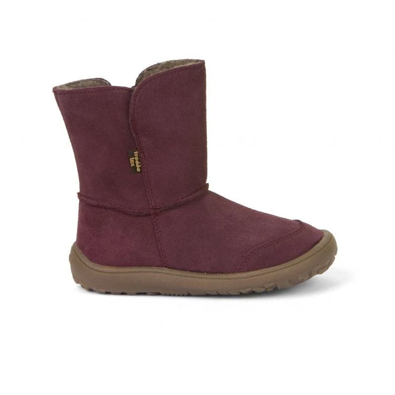 Froddo Barefoot Waterproof Suede Boots Bordeaux - Image 2