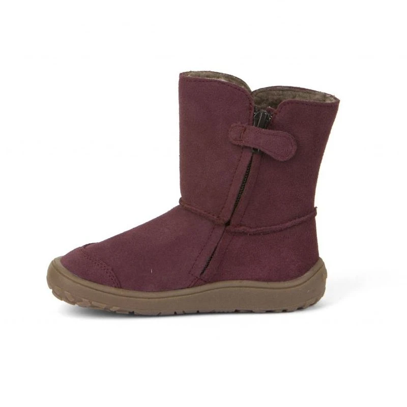 Froddo Barefoot Waterproof Suede Boots Bordeaux - Image 3