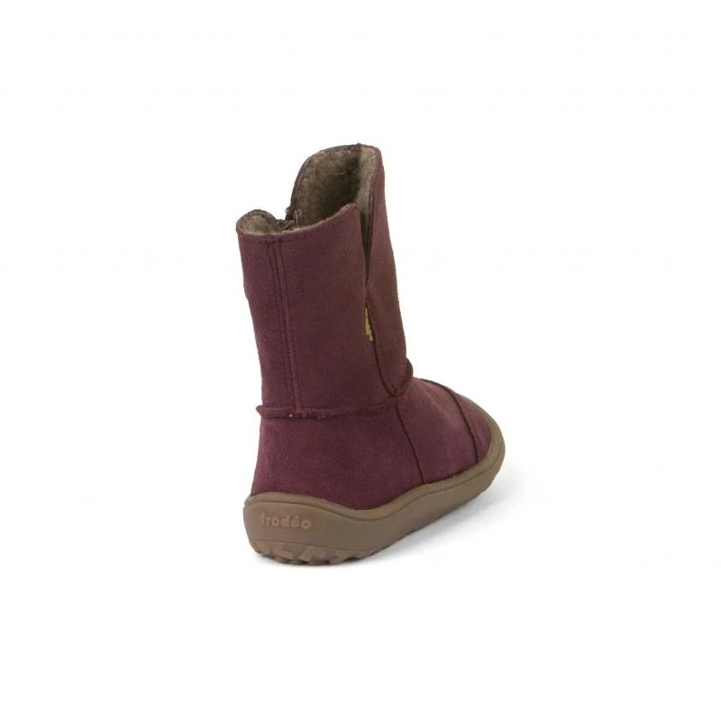 Froddo Barefoot Waterproof Suede Boots Bordeaux - Image 5