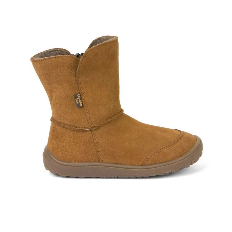 Froddo Barefoot Waterproof Suede Boots Cognac - Image 2