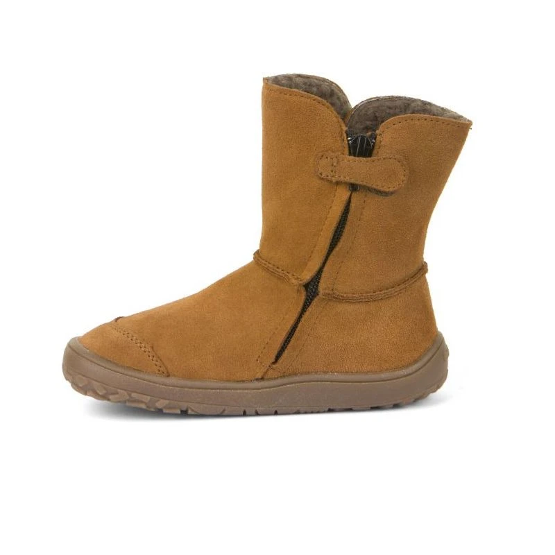 Froddo Barefoot Waterproof Suede Boots Cognac - Image 3
