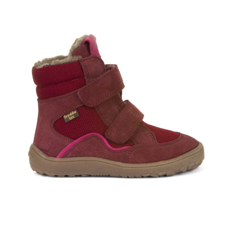 Froddo Barefoot Waterproof Winter Boots Bordeaux - Image 3