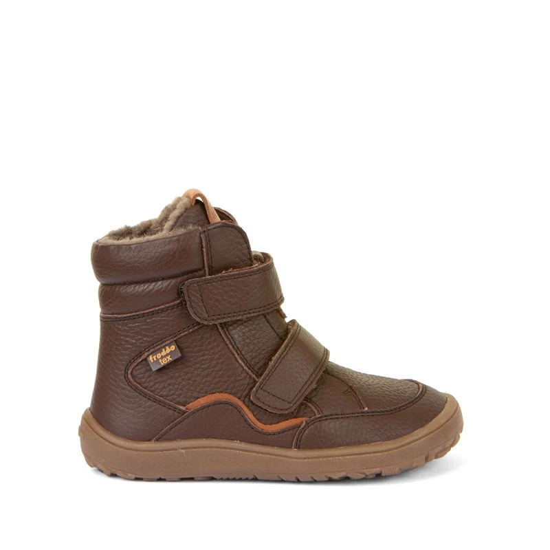 Froddo Barefoot Waterproof Winter Boots Brown Leather - Image 2