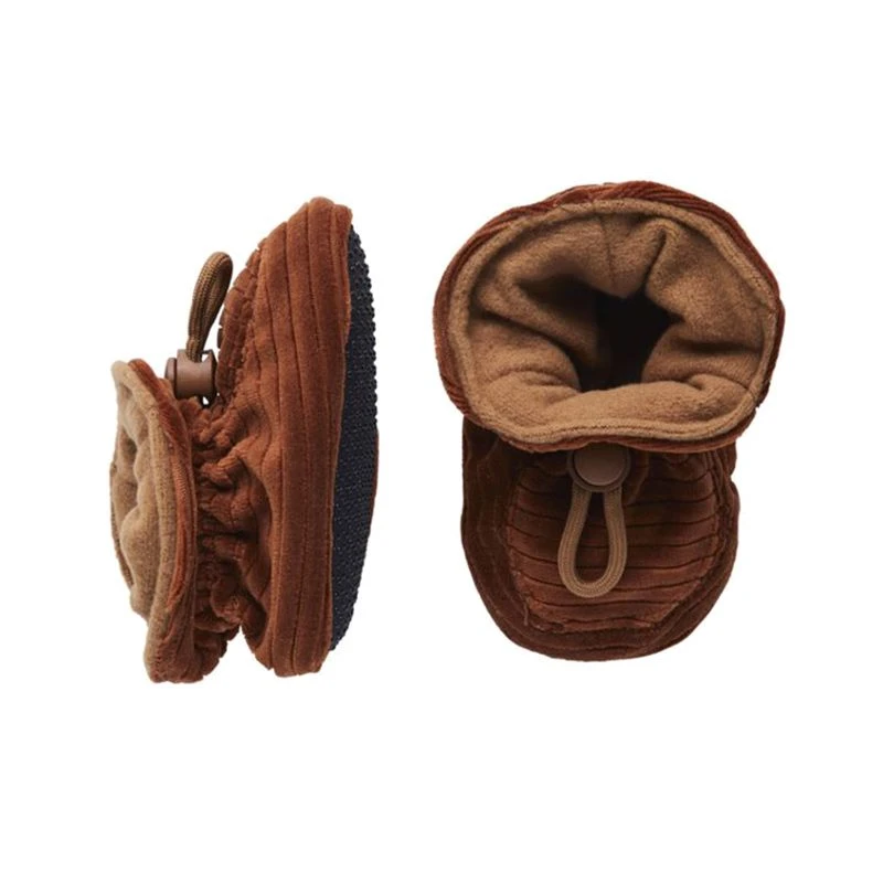 MP Denmark Velvet Booties Brown