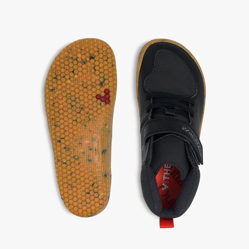 Vivobarefoot Juniors Ludo Hi Boots Obsidian - Image 2