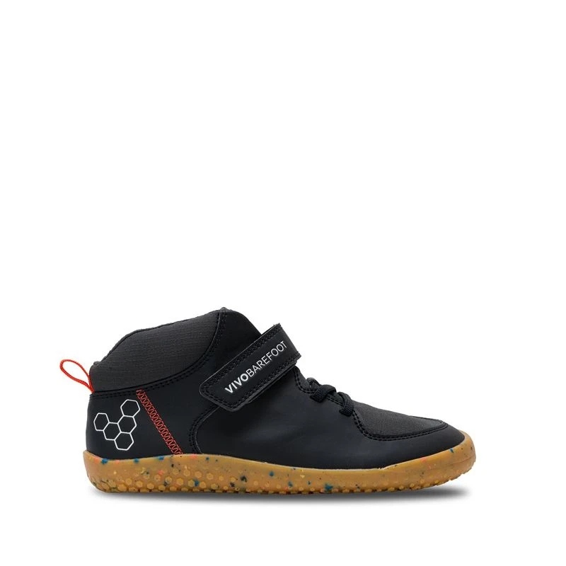 Vivobarefoot Juniors Ludo Hi Boots Obsidian