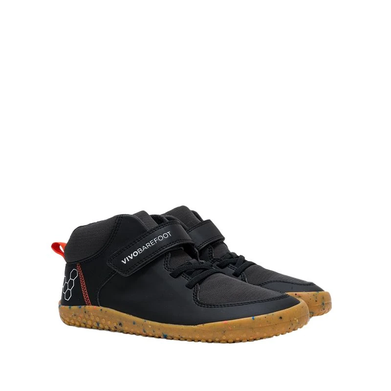 Vivobarefoot Juniors Ludo Hi Boots Obsidian - Image 3