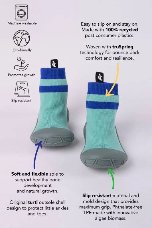 Turtl Socks In A Shell Aqua - Image 3