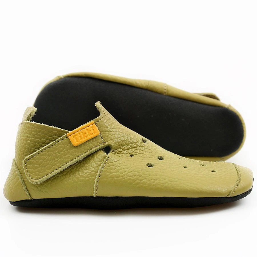 Tikki Kids Ziggy Shoes Lime Leather - Image 4